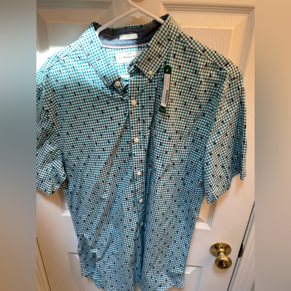 nwt hawker rye short sleeve button down